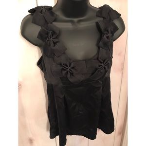 Silk top with bows